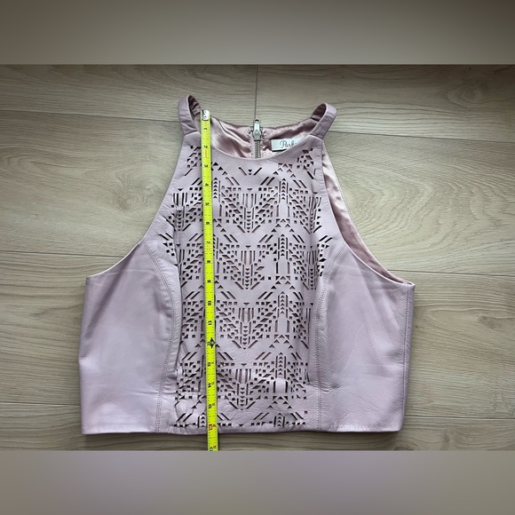 Parker halter style cropped leather top - Picture 15 of 17